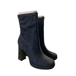 NWT NEW Circus by Sam Edelman Francis Black Ankle Bootie Chunky Heel Size 10